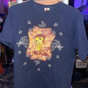 Sz L 1999 Looney Tunes Tweety Bird Vintage Rare Shirt
